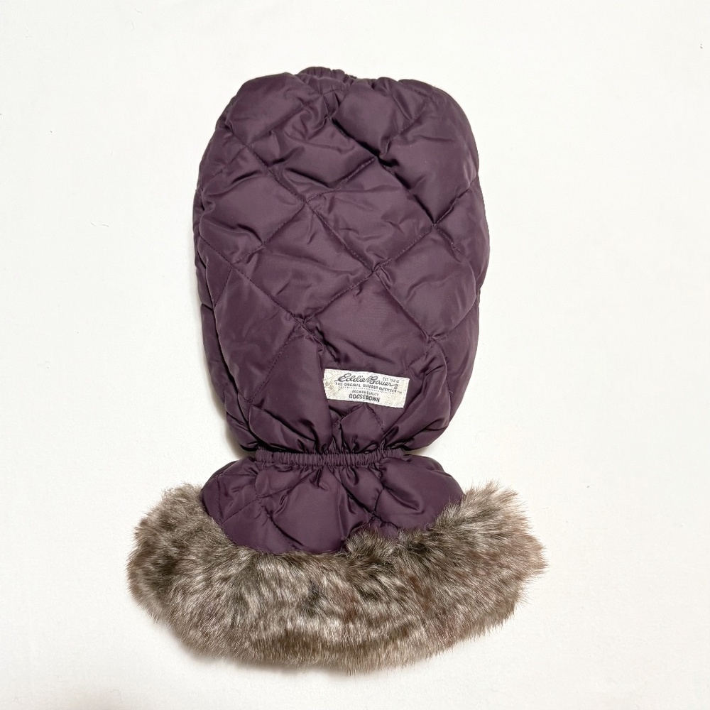 Eddie Bauer Quilted Goose Down Insulated Ice Scraper Mit